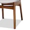Baxton Studio Katya Mid-Century Modern Grey Fabric and Walnut Brown Finished Wood 5-Piece Dining Set 183-11635-11644-Zoro - alternate 5